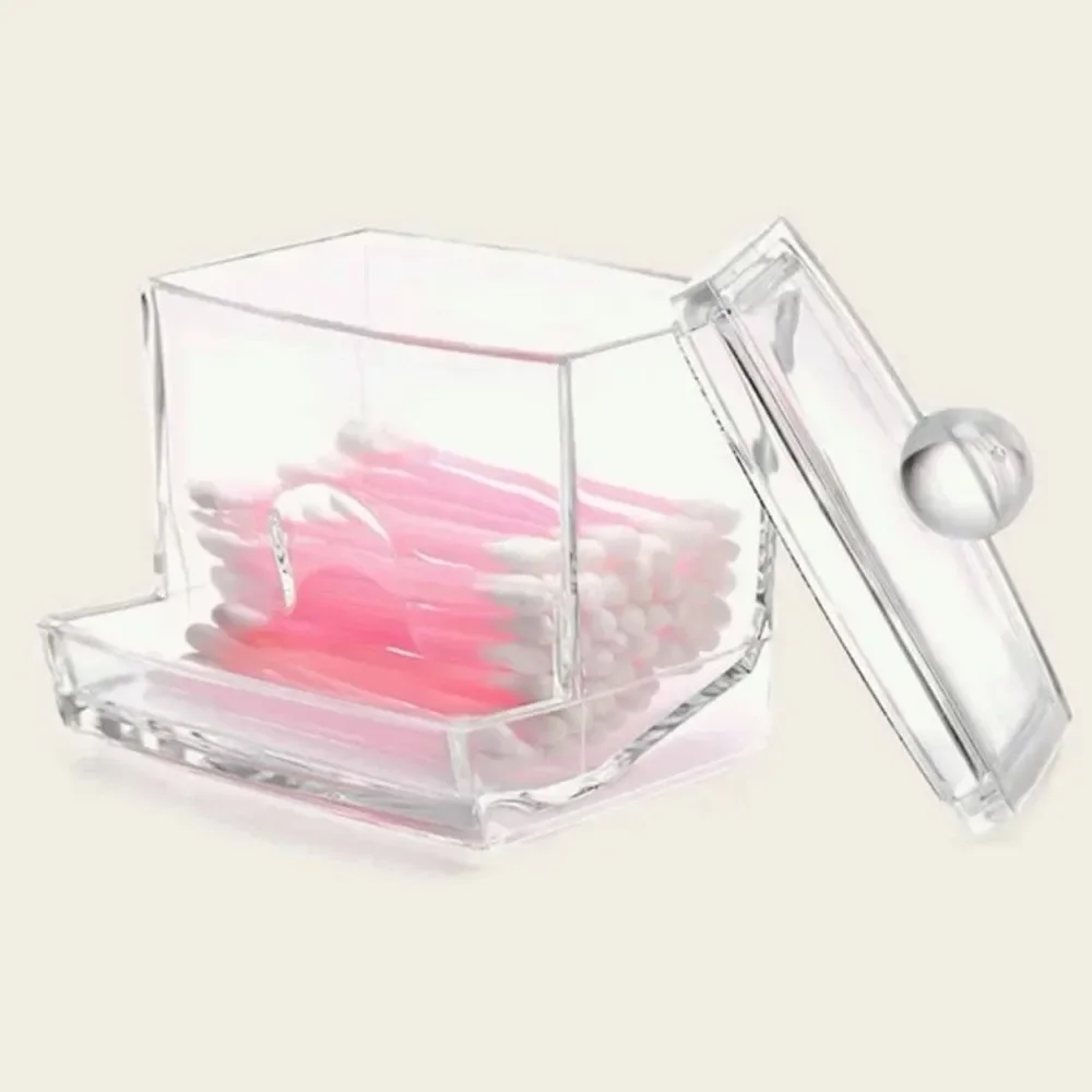 Acrylic Cotton Swab Storage Box